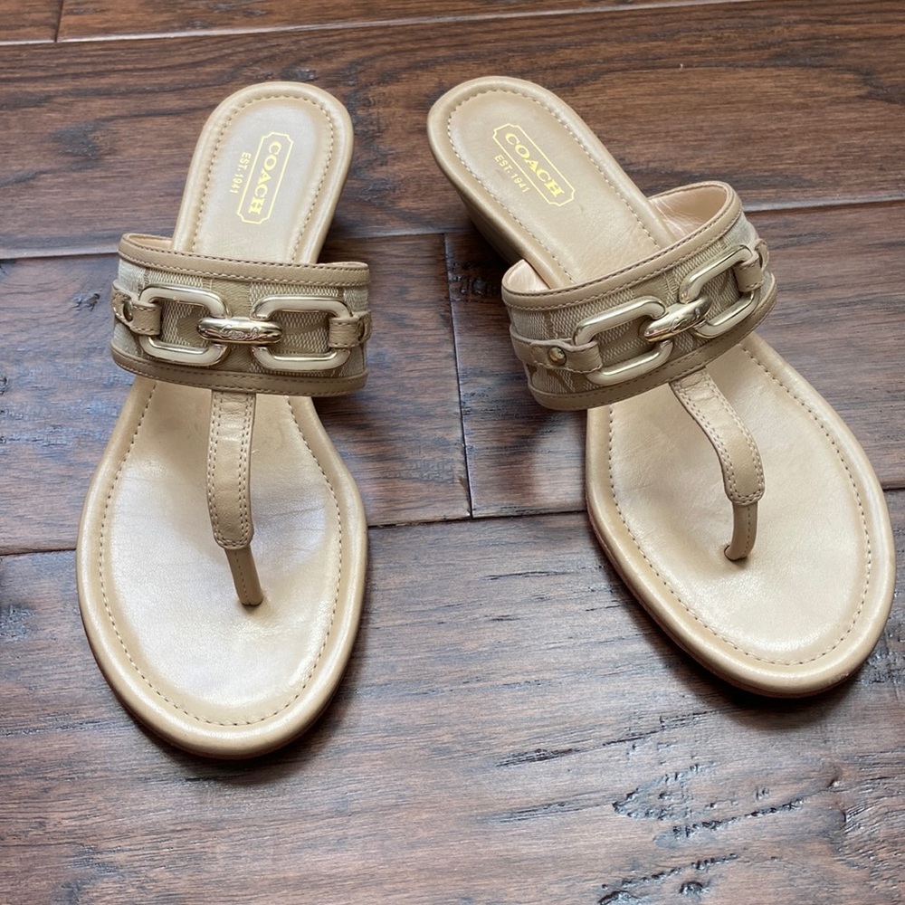 Wedge Coach sandals